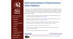 Desktop Screenshot of collections.naturalsciences.org
